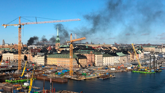 Reports: Out-of-service bus explodes in Stockholm