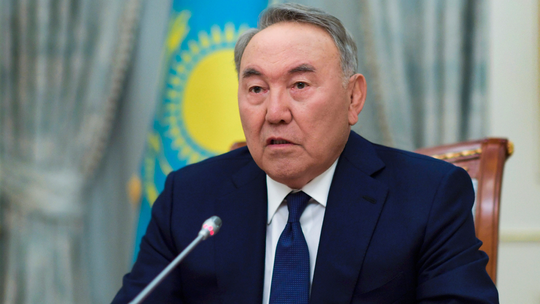 The Latest: Kazakh capital renamed after outgoing president