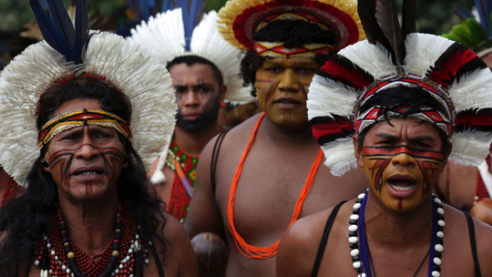 Indigenous groups in Brazil protest health care changes