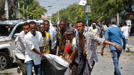 The Latest: 10 dead in blast at restaurant in Somali capital