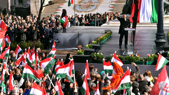 Hungarian party faces discipline from center-right EU bloc