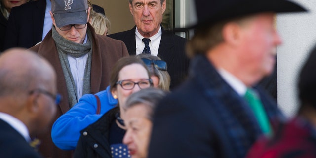 Special Counsel Robert Mueller exits St. John's Episcopal Church after attending services, across from the White House, in Washington back in March. Mueller closed his long and contentious Russia investigation with no new charges. (AP Photo/Cliff Owen)