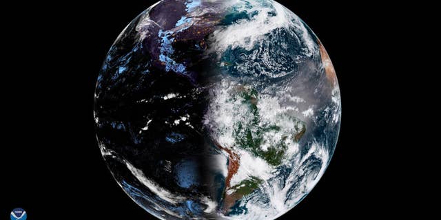 The forces of light and dark are basically equal at this moment on Earth.