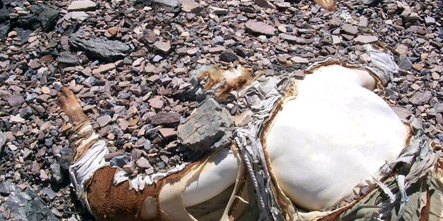 George Mallory's body found on Mount Everest in May 1999.