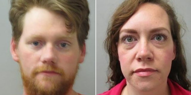 Seth Holcomb, 32, and Laney Nicholson, 33, were arrested and may face up to life in prison if convicted of first-degree robbery.