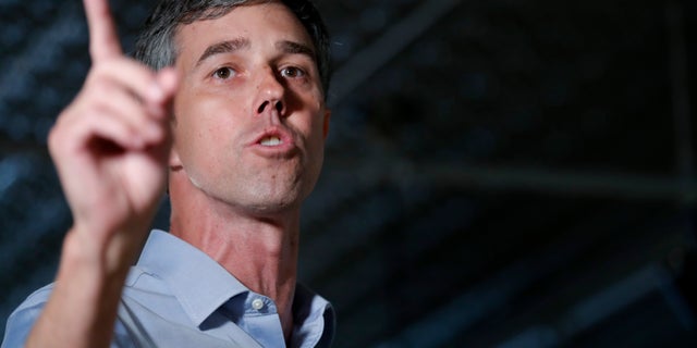 Former Texas congressman Beto O'Rourke speaks to local residents during a meet and greet at the Beancounter Coffeehouse & Drinkery, Thursday, March 14, 2019, in Burlington, Iowa. O'Rourke announced Thursday that he'll seek the 2020 Democratic presidential nomination. (AP Photo/Charlie Neibergall)