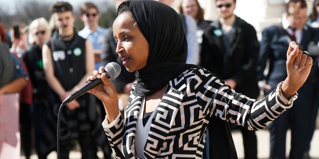 U.S. Rep Ilhan Omar, D-Minn., was condemned repeatedly by both parties this year for remarks perceived as anti-Semitic. (AP Photo/Jim Mone)
