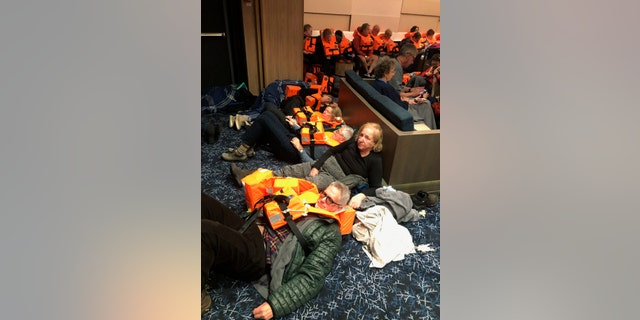 Passengers on board the Viking Sky, were waiting to be evacuated after the vessel encountered bad conditions off the coast of Norway on Saturday.