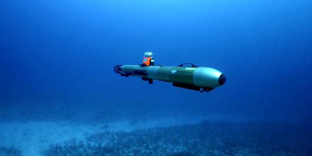 An autonomous underwater vehicle (UAV) was used to locate the wreckage. (Credit: Dr. Art Trembanis, University of Delaware)