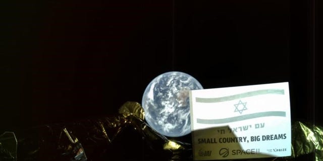 Beresheet captured the selfie when the spacecraft was 23,364 miles from Earth.