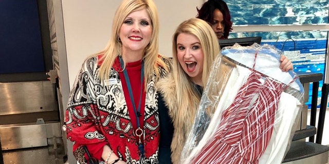 "Shout out to the bridesmaid’s friend Rachel, who dropped it off at the airport this morning," Southwest tweeted, along with a picture of Rachel standing with a Southwest employee. "We all need a friend like Rachel."