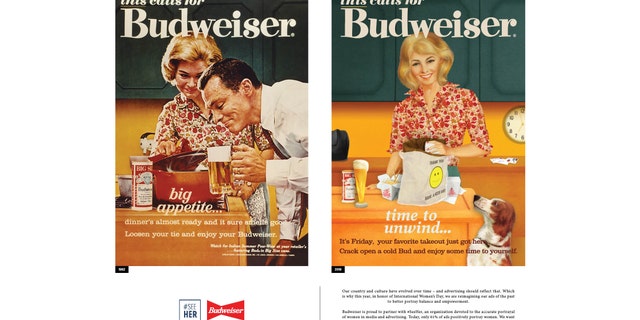 One of Budweiser's updated ads reads, "It's Friday, your favorite takeout just got here. Crack open a cold Bud and enjoy some time to yourself."
