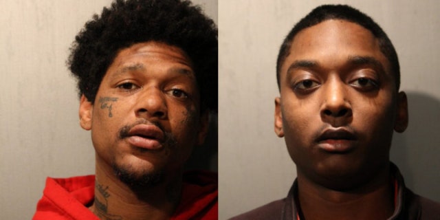 Jovan Battle, left, and Menelik Jackson were charged with first degree murder in the death of Constable John P. Rivera.