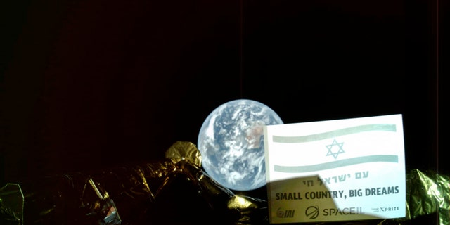 This March 3, 2019 photo made available by SpaceIL and Israel Aerospace Industries on March 5 shows the Beresheet spacecraft with the Earth in the background.