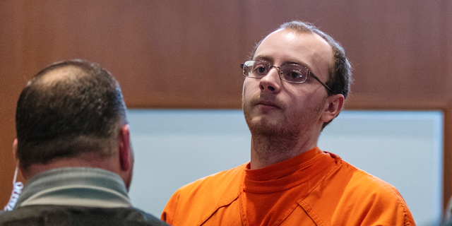 Jake Patterson appears for a hearing at the Barron County Justice Center, Wednesday, March 27, 2019, in Barron, Wis. Patterson pleaded guilty Wednesday to kidnapping 13-year-old Jayme Closs, killing her parents and holding her captive in a remote cabin for three months. (T'xer Zhon Kha/The Post-Crescent via AP, Pool)