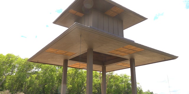 Creators claim this bat house at the Patch of Heaven sanctuary is the largest in the world.