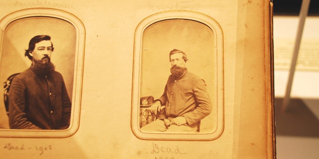 Oliver Croxton, pictured above right, is computer science Assistant Professor Kurt Luther's great-great-great uncle. (Photo courtesy of the Ken Turner Collection)