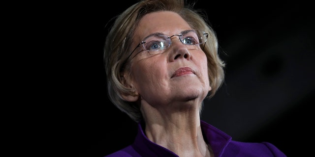 Senator Elizabeth Warren (D-MA), one of the Democrats to run for the party's nomination for the 2020 presidential race, expresses it at a campaign event. (Photo by Drew Angerer / Getty Images)