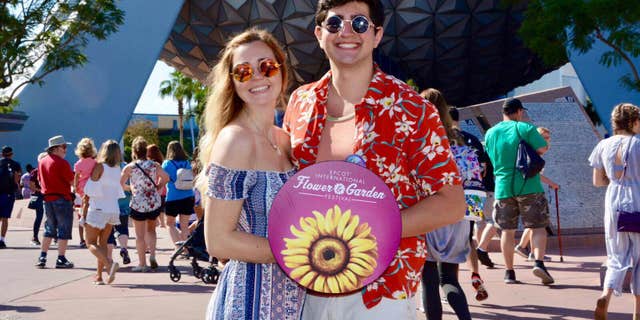 Brittany Blake and boyfriend Regory Turco had visited the Florida theme park on Friday when they became separated.