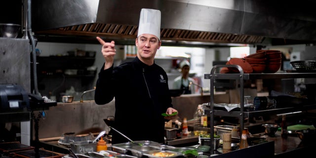 Australian chef Paul Smart inside the Metropole Hotel's kitchen in Hanoi.