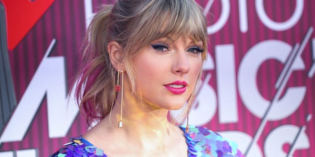 Singer Taylor Swift arrives at the 2019 iHeartRadio Music Awards held at Microsoft Theater at L.A. Live on March 14, 2019, in Los Angeles, California, United States.