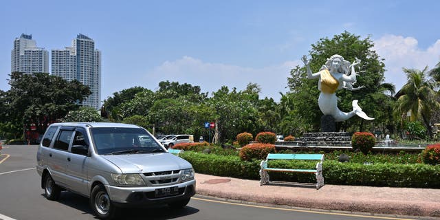 As of Tuesday, the statues were removed from their spots outside of the park’s Putri Duyung Resort for "fixing."