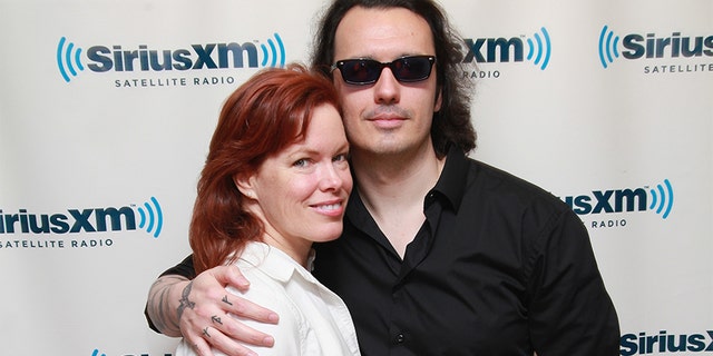 Lori Davis and husband author Damien Echols of the West Memphis Three visit "The Opie & Anthony Show" at SiriusXM Studio on Sept. 19, 2012 in New York City.