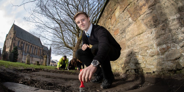 14-year-old schoolboy Mark McGettigan found the medieval stones.