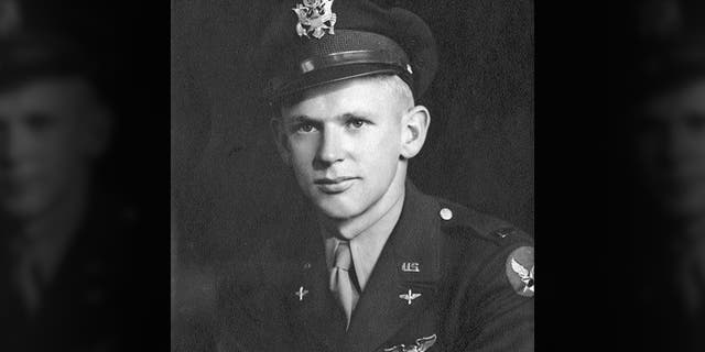 This 1945 photo provided by the Utah National Guard shows Army Air Forces 2nd Lt. Lynn W. Hadfield. The remains of Hadfield, a World War II pilot shot down in Germany, have arrived back in his home state of Utah, where they are expected to be buried. (Utah National Guard via AP)