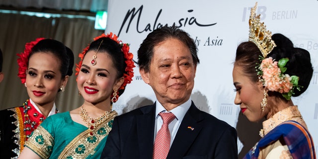 Minister of Tourism Mohamaddin Ketapi, seen here on March 5 at the ITB Berlin travel trade show, had reportedly appeared to dodge a question about the safety of gay and Jewish travelers visiting Malaysia.