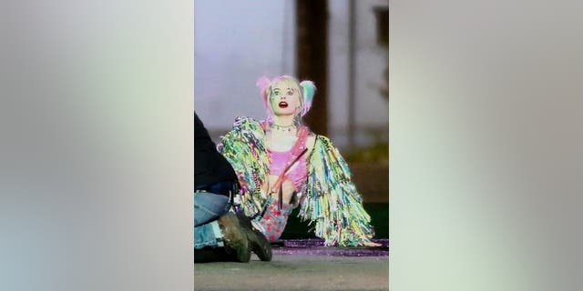 Margot Robbie is seen filming an intense action scene for her latest film "Birds of Prey (And the Fantabulous Emancipation of One Harley Quinn).'' Margot shot a scene in a truck where she jumps out and lets the truck crash to watch explosions.