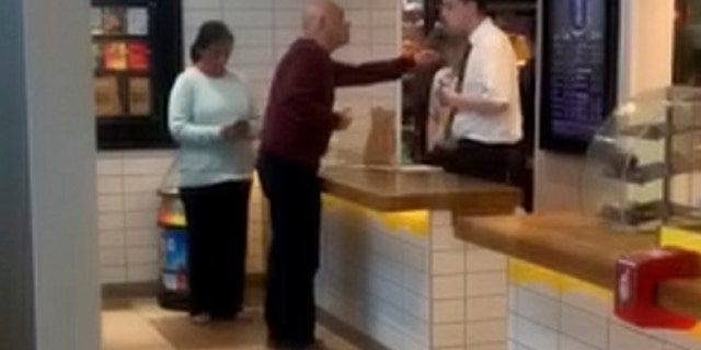When staff got his order wrong a second time, the furious customer approached the food counter and demanded to speak to head office. He said: "Call the police — you honestly call the police, friends.