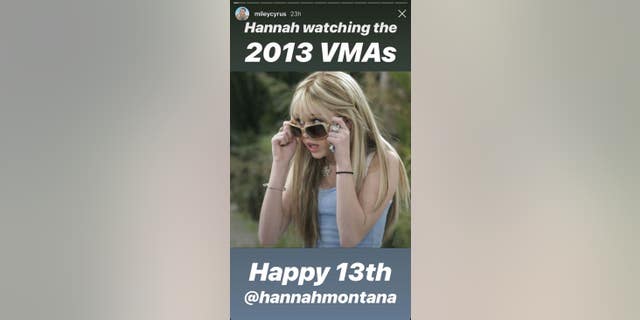 Miley pokes fun at Hannah's supposed reaction to the infamous twerking performance of 2013