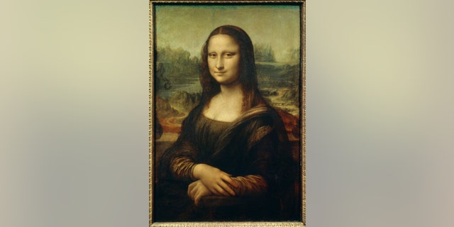 The Mona Lisa by Leonardo da Vinci at the Louvre Museum in Paris.