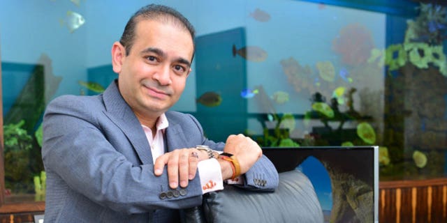 Nirav Modi at his office in Mumbai, India, in 2016.