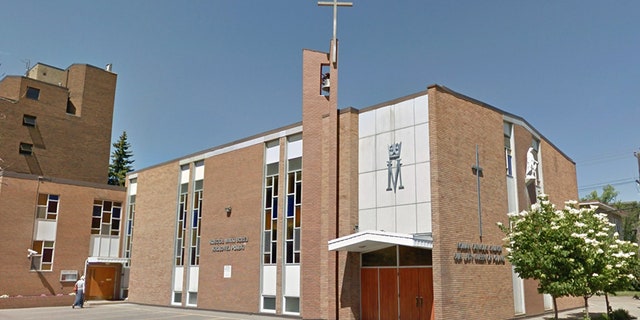 The mystery attack was chased out of the Our Lady Queen of Poland church in Edmonton on March 13, police and officials say.
