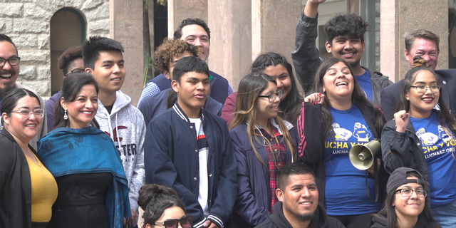 Students and Healthy Working Families Coalition, which included the host Living United for Change Arizona (LUCHA), protest the bill outside of the Arizona State Capitol building