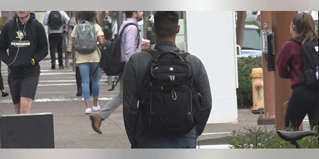 Students walk on Arizona State University's downtown Phoenix campus