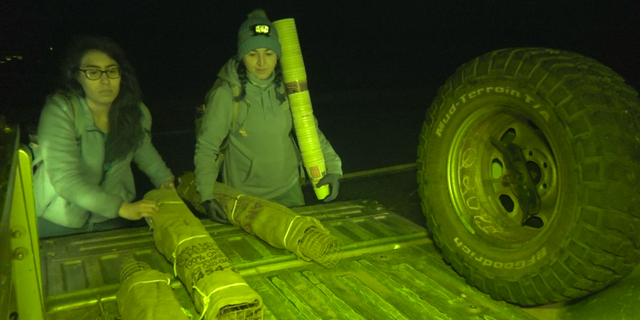 With freezing temperates on the first night of the search, around 10 of the volunteers showed up, including ASU biology graduates Angelica Varela and Brandi Kapos.