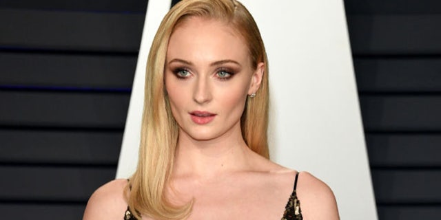 Sophie Turner attends 2019 Vanity Fair Oscar Party Hosted By Radhika Jones - Arrivals at Wallis Annenberg Center for the Performing Arts in Beverly Hills, California.