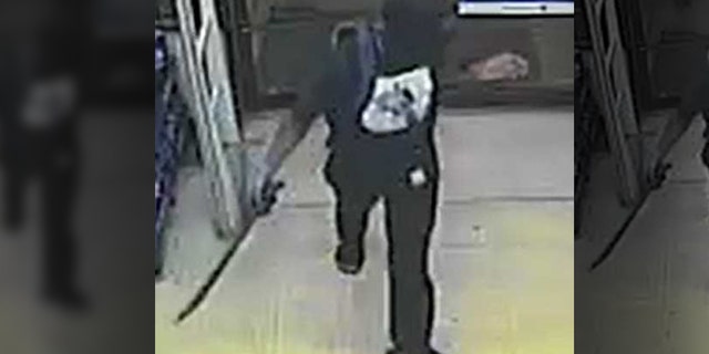 Two masked men burst into a Family Dollar in Birmingham, Ala., last week, police said.