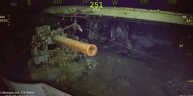 5-inch gun aboard USS Wasp