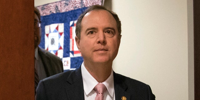 REPORT - In this photo from March 22, 2018, Representative Adam Schiff, D-Calif., Senior House Intelligence Committee Officer, leaves a secure area to speak to reporters at Capitol Hill, Washington. Although the findings of the special council remain unknown, Trump is increasingly convinced that the report would produce what he insisted from the beginning: no clear evidence of a plot between Russia and the Trump campaign. And the president and his closest advisers are now thinking about how to turn those possible discoveries into weapons. A subtle change is underway among congressional Democrats, who have long believed that the report would provide damning evidence against the President. (AP Photo / J. Scott Applewhite)