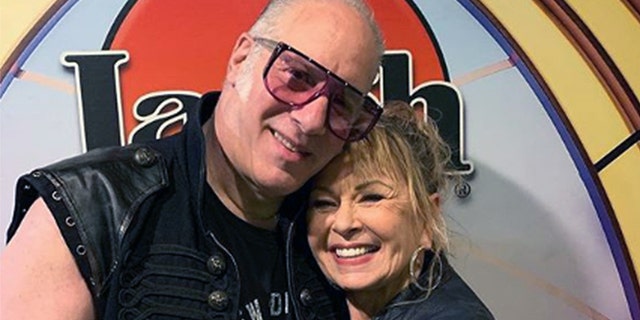 Andrew Dice Clay and Roseanne Barr performed on stage together in 2019.