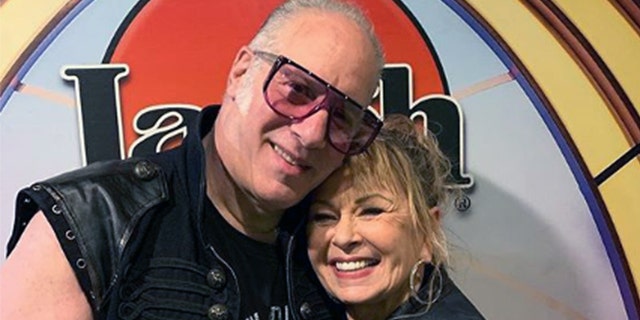 Andrew Dice Clay and Roseanne Barr performed on stage together in 2019.