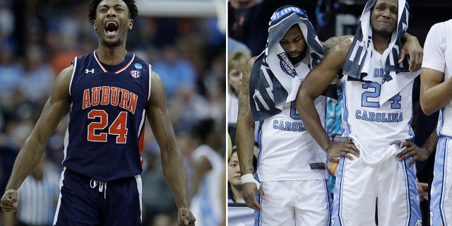 No. 5 Auburn upset top-seeded North Carolina to advance to the Elite 8 in just some of the Sweet 16 action Friday night. (Associated Press)