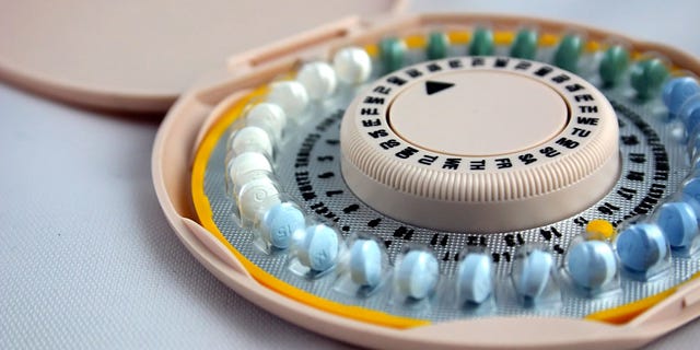 A packet of birth control pills