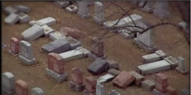 A Missouri man was sentenced Thursday on vandalism charges after toppling more than 100 gravestones at a Jewish cemetery in 2017.