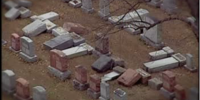 A Missouri man was sentenced Thursday on vandalism charges after toppling more than 100 gravestones at a Jewish cemetery in 2017.