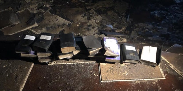 In the aftermath of a West Virginia church fire, firefighters say Bibles inside remained untouched by the flames.